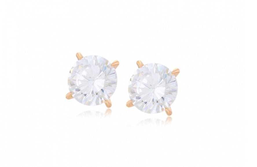 Classic Solitaire Stud Earrings - Lilly Boulogne’