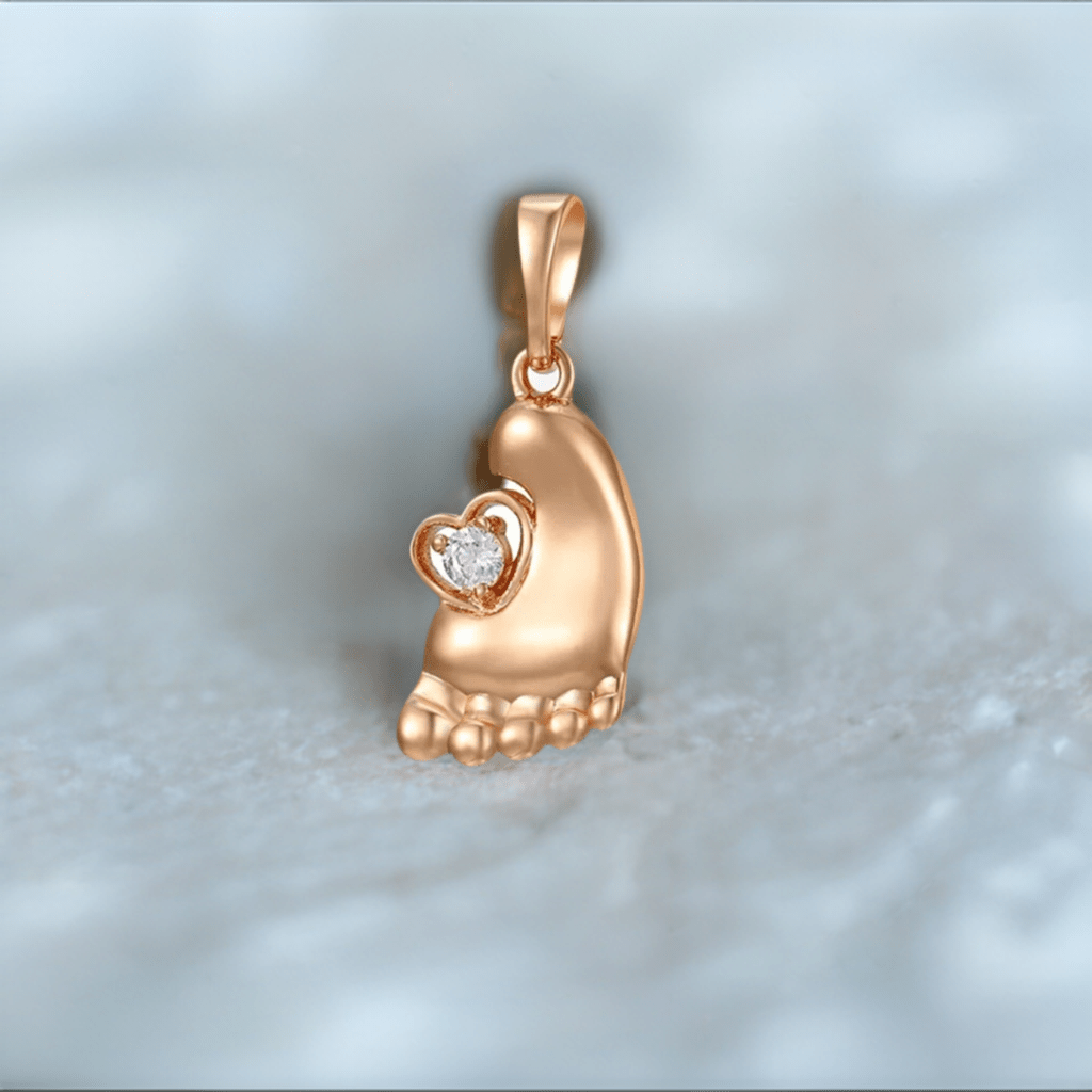 Footprint Rose Gold Necklace - Lilly Boulogne’