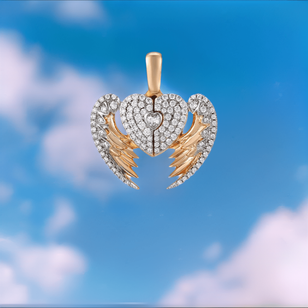 Heart Angel Wings Necklace - Lilly Boulogne’
