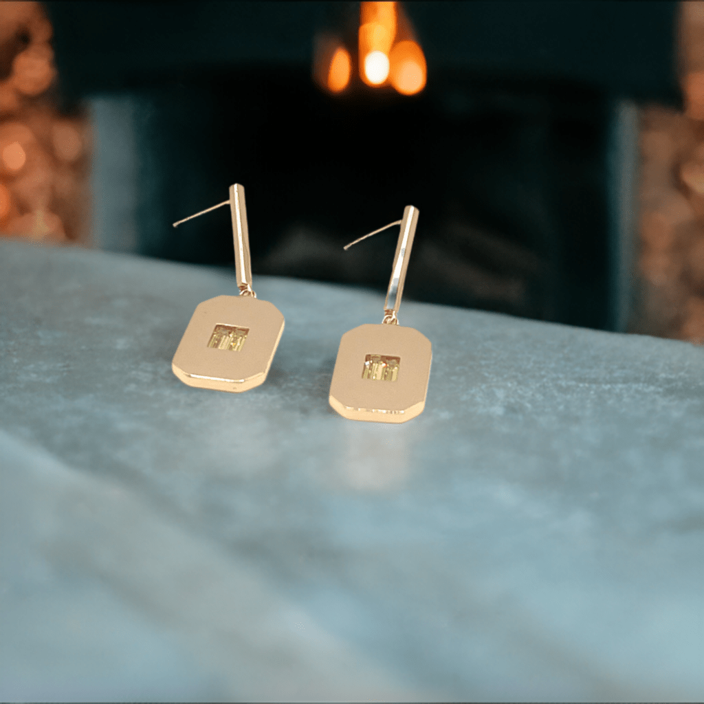 Baguette Octagon Earrings - Lilly Boulogne’