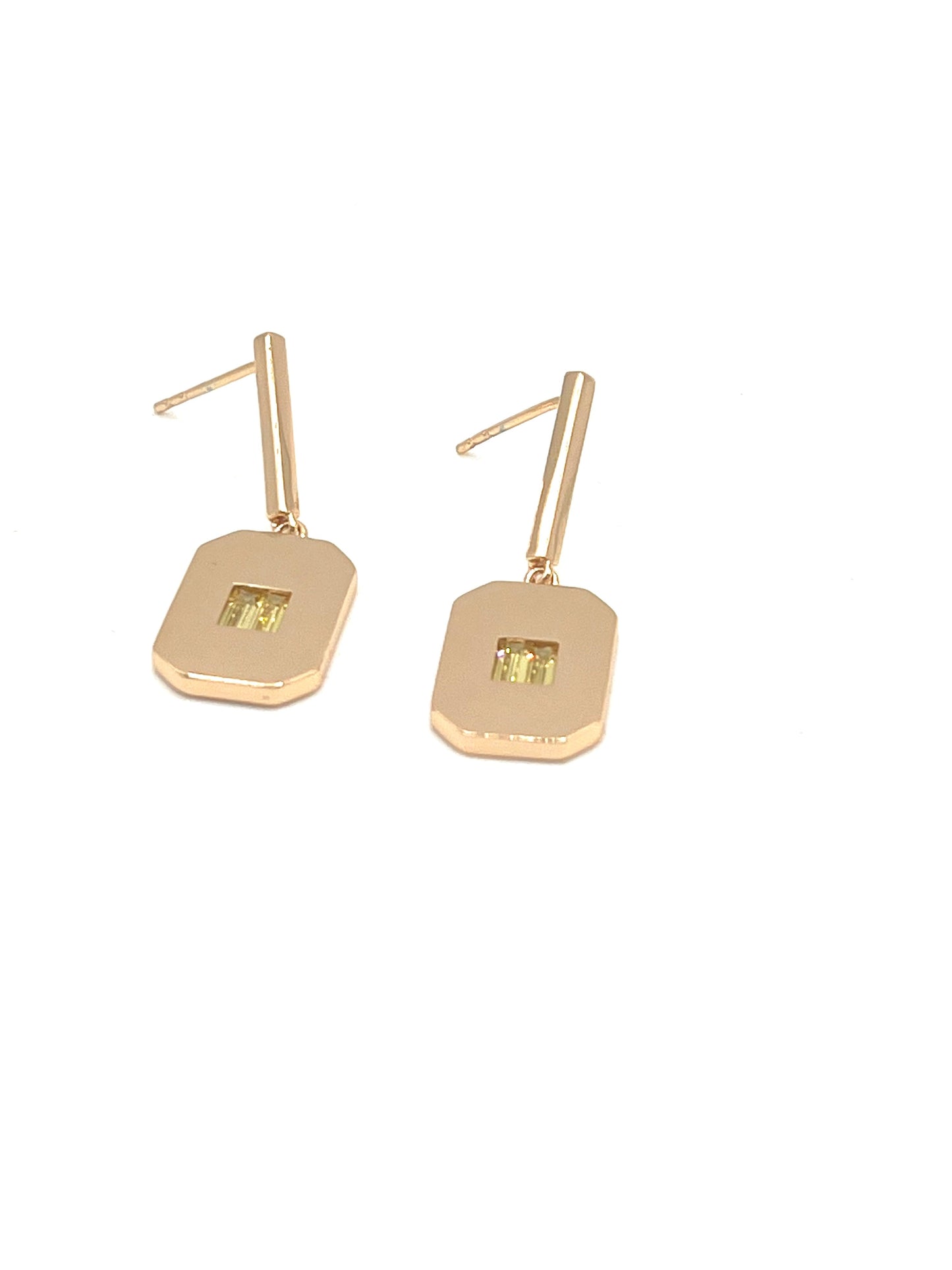 Baguette Octagon Earrings - Lilly Boulogne’