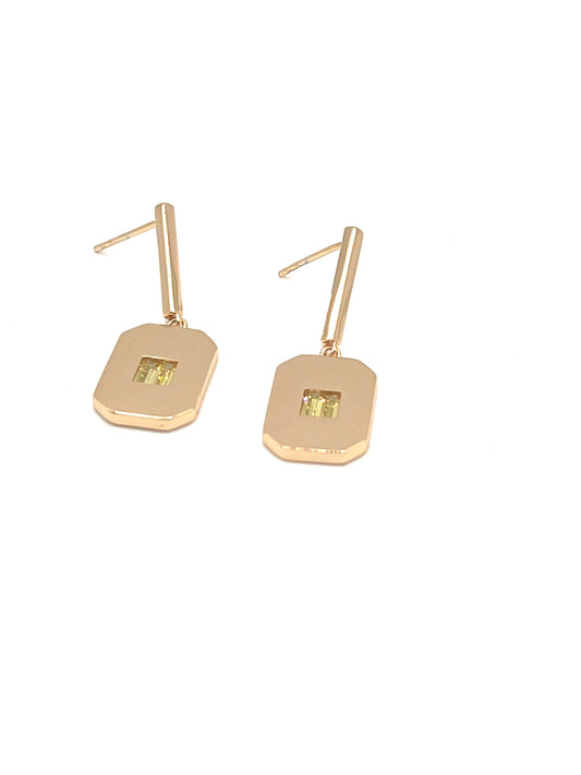 Baguette Octagon Earrings - Lilly Boulogne’