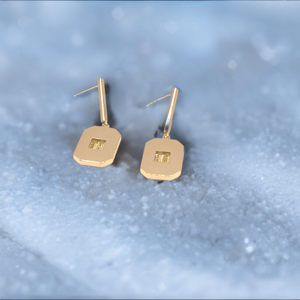 Baguette Octagon Earrings - Lilly Boulogne’