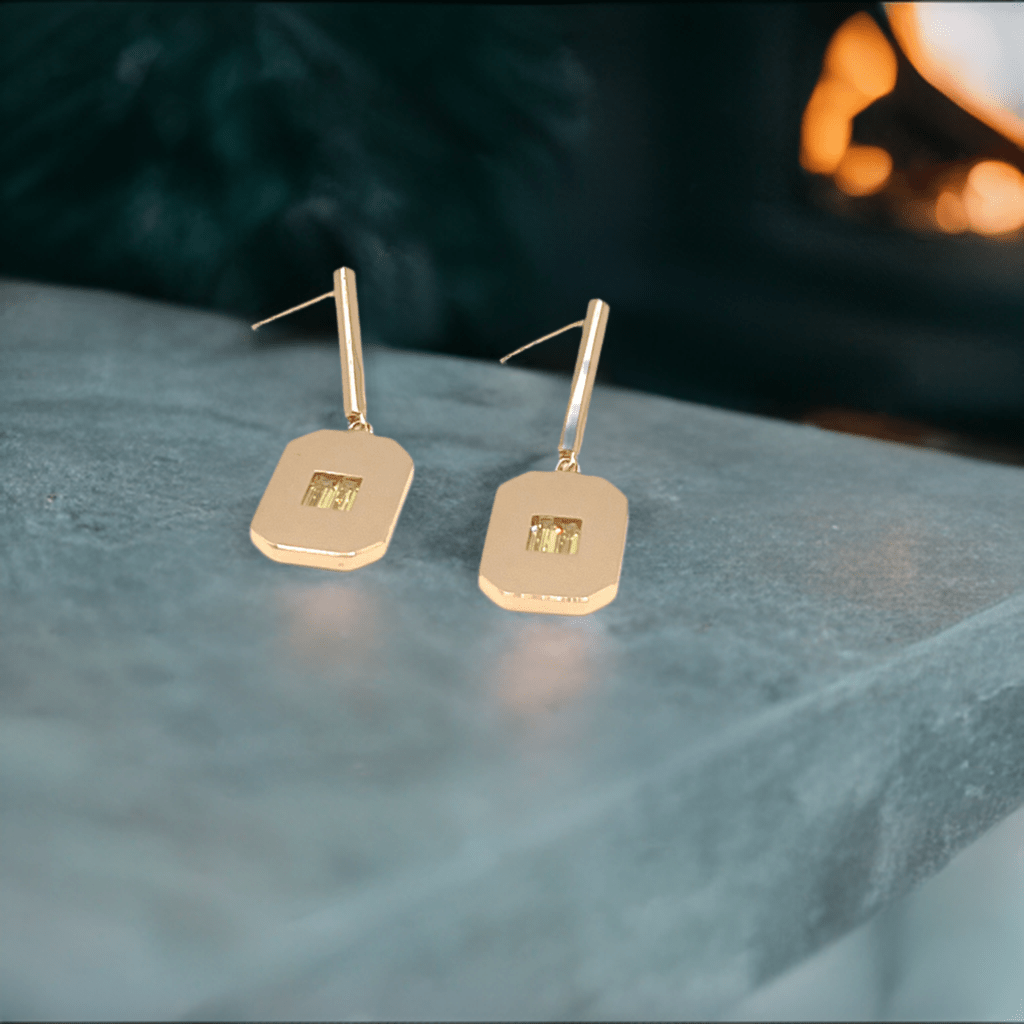 Baguette Octagon Earrings - Lilly Boulogne’