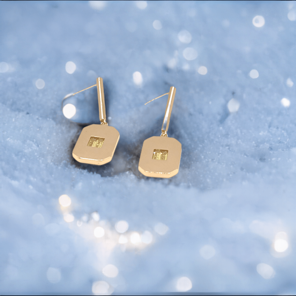 Baguette Octagon Earrings - Lilly Boulogne’