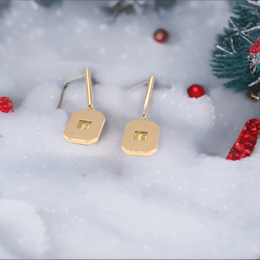 Baguette Octagon Earrings - Lilly Boulogne’