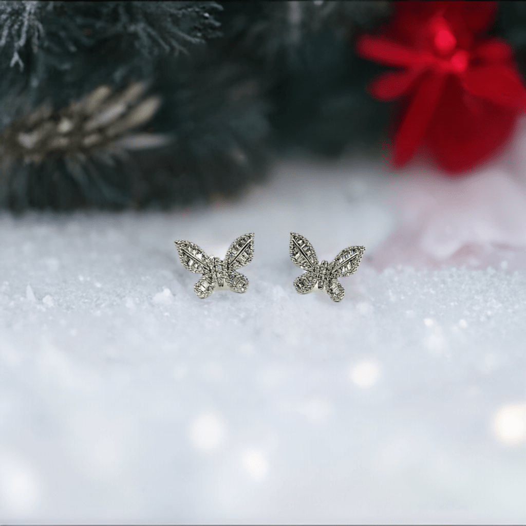 Butterfly Baguette Earrings - Lilly Boulogne’