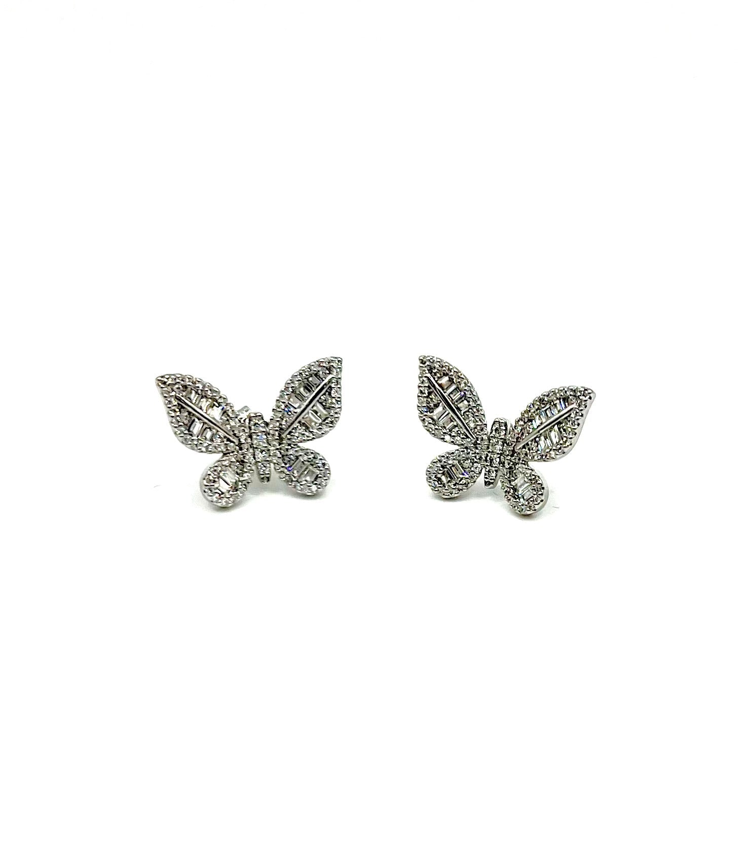 Butterfly Baguette Earrings - Lilly Boulogne’