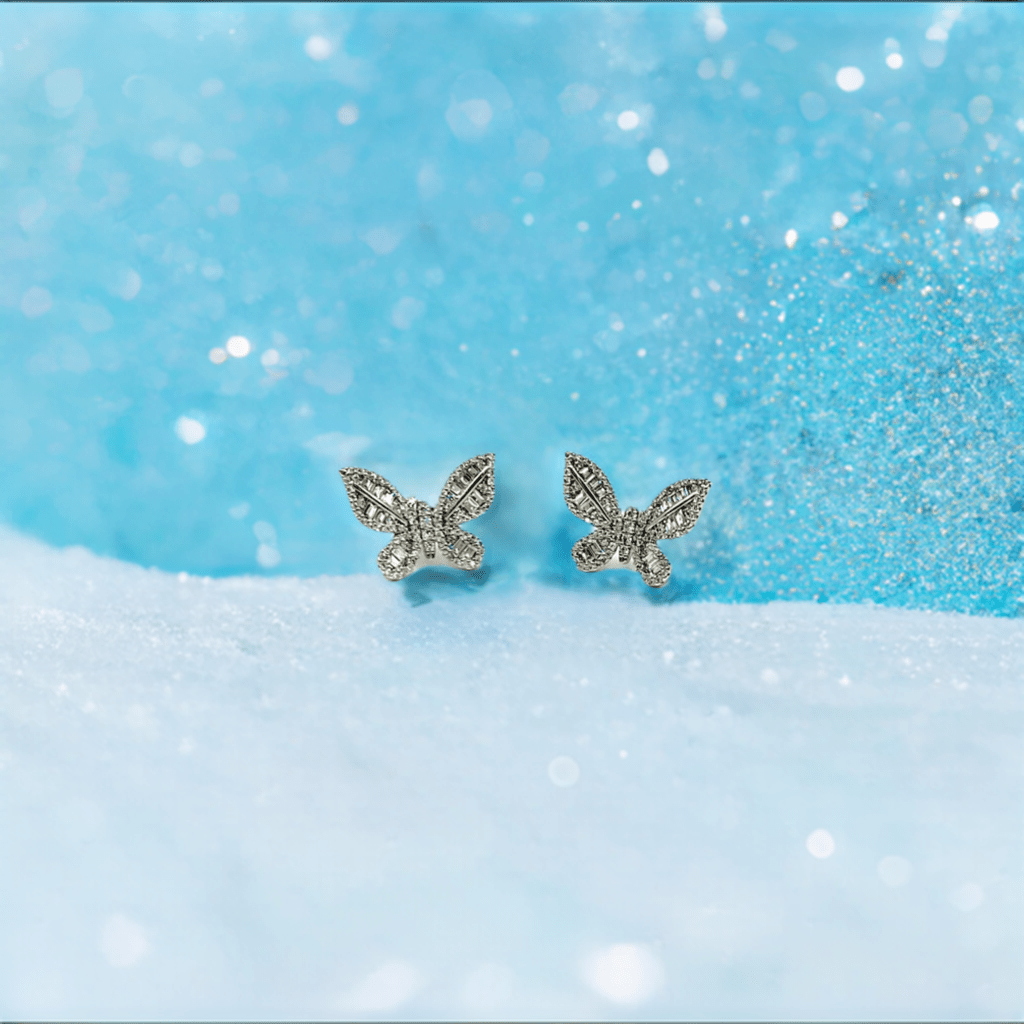 Butterfly Baguette Earrings - Lilly Boulogne’