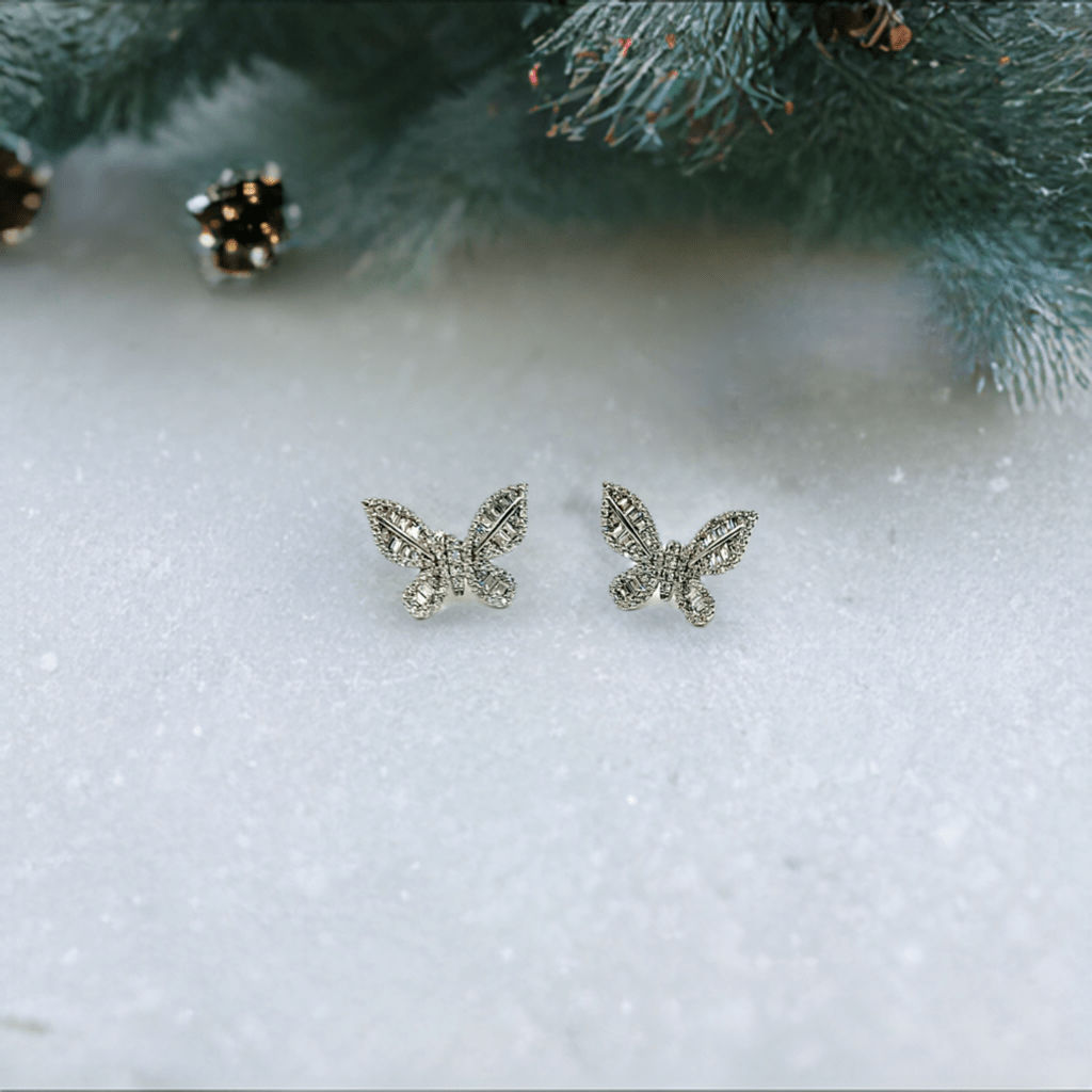 Butterfly Baguette Earrings - Lilly Boulogne’