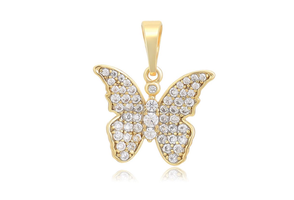 Butterfly Multi-Stone Necklace - Lilly Boulogne’