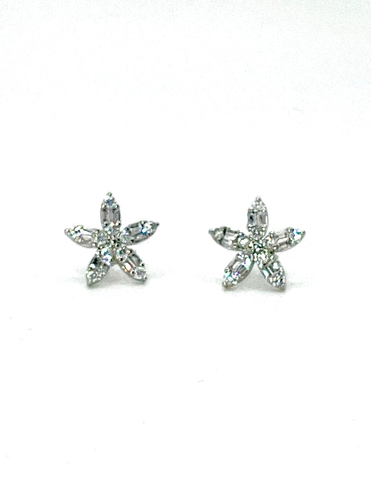 Flower Baguette Earrings - Lilly Boulogne’