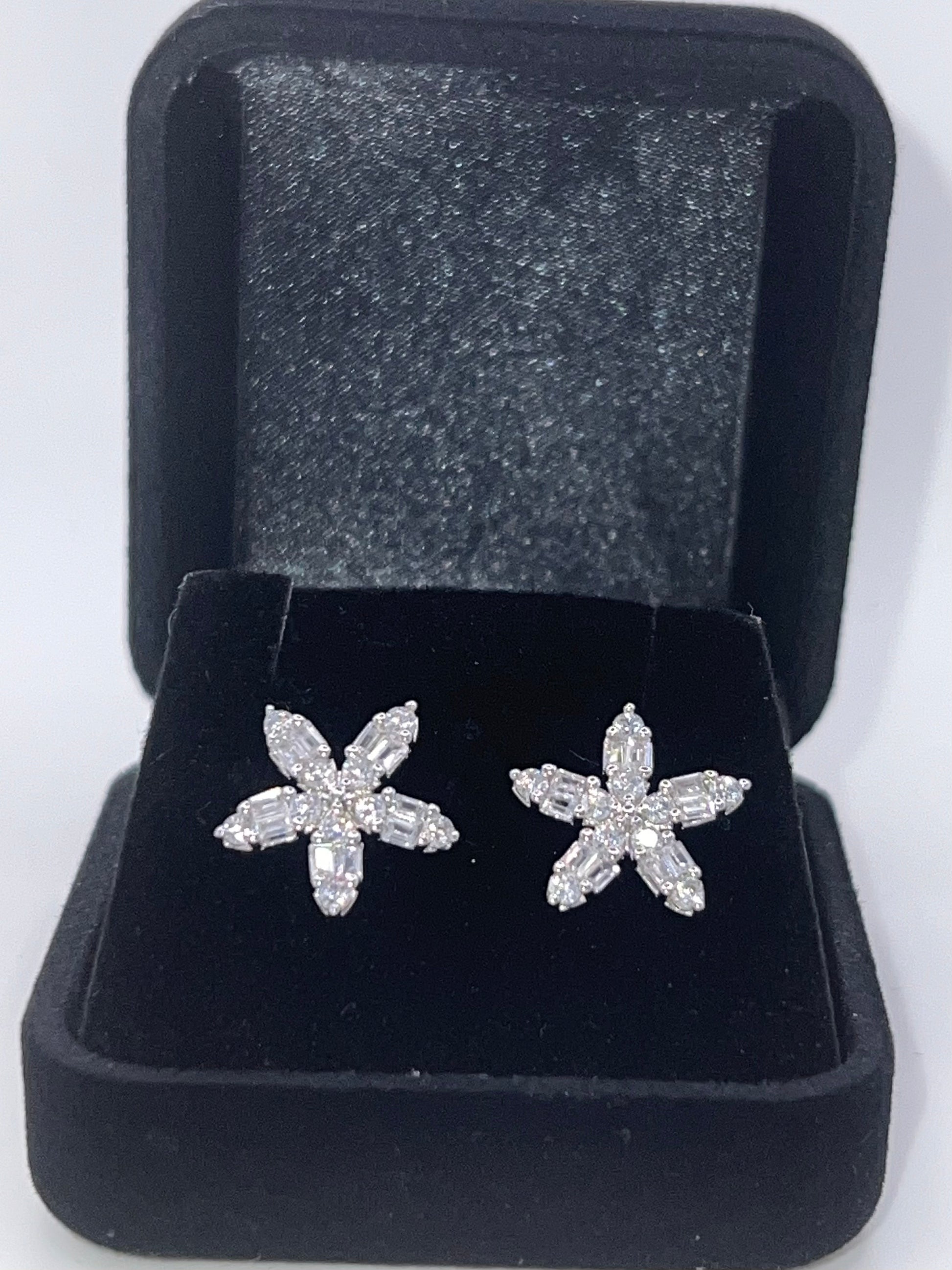 Flower Baguette Earrings - Lilly Boulogne’