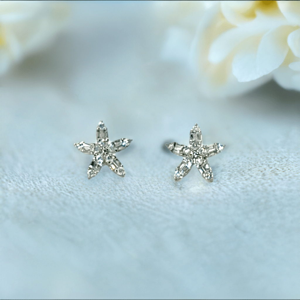 Flower Baguette Earrings - Lilly Boulogne’