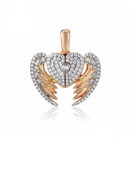 Heart Angel Wings Necklace - Lilly Boulogne’