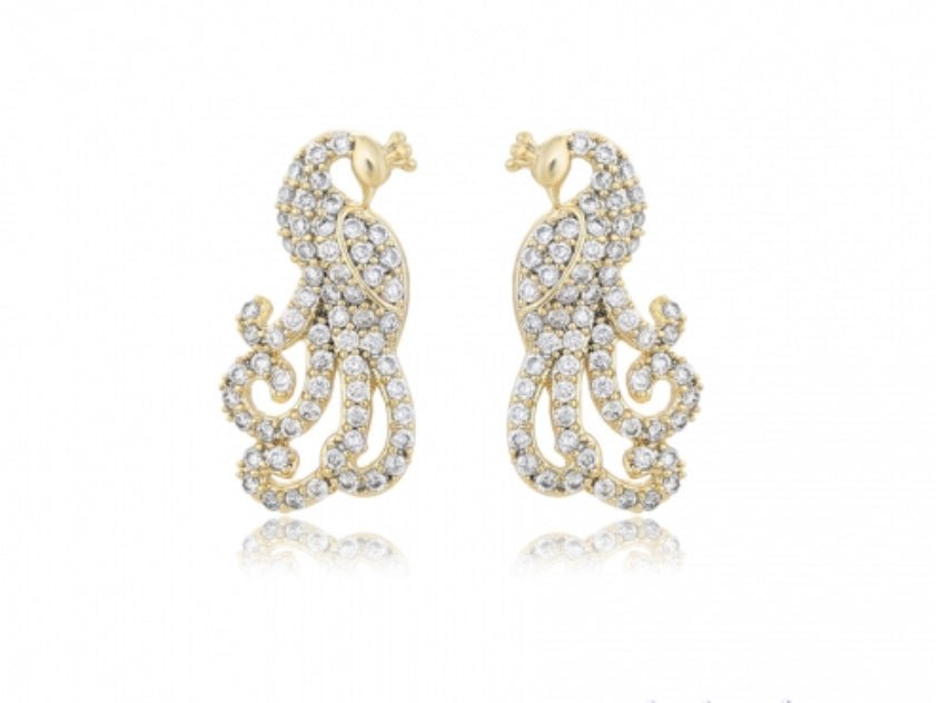 Peacock Earrings - Lilly Boulogne’