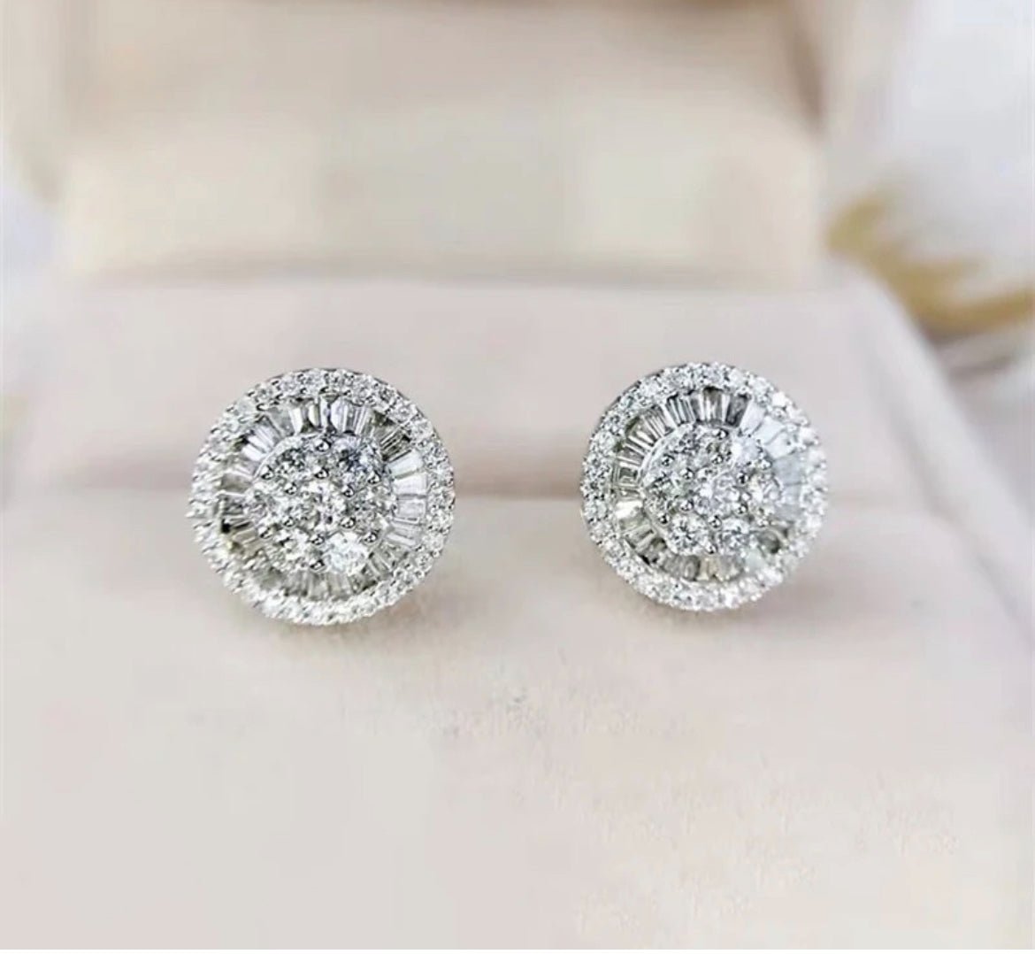 Round Baguette Earrings - Lilly Boulogne’