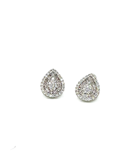Water Drop Baguette Earrings - Lilly Boulogne’