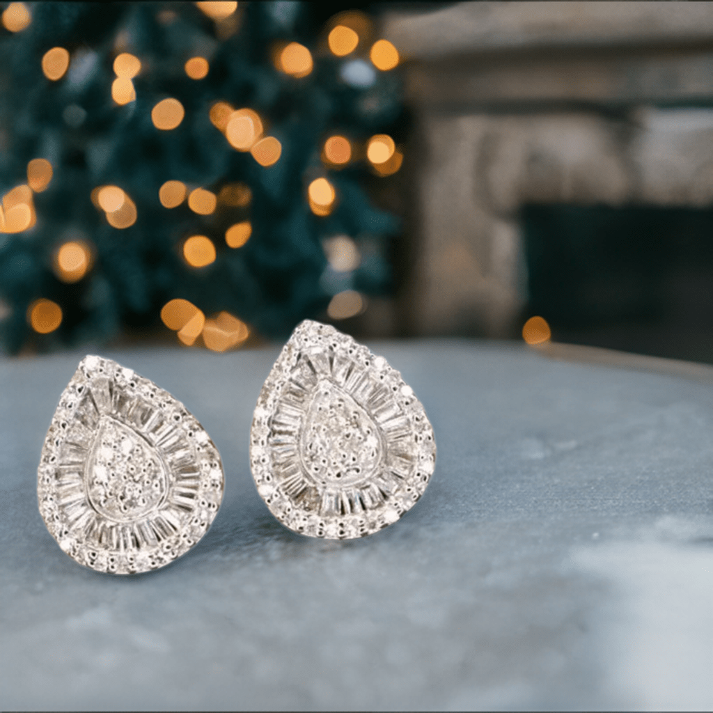Water Drop Baguette Earrings - Lilly Boulogne’
