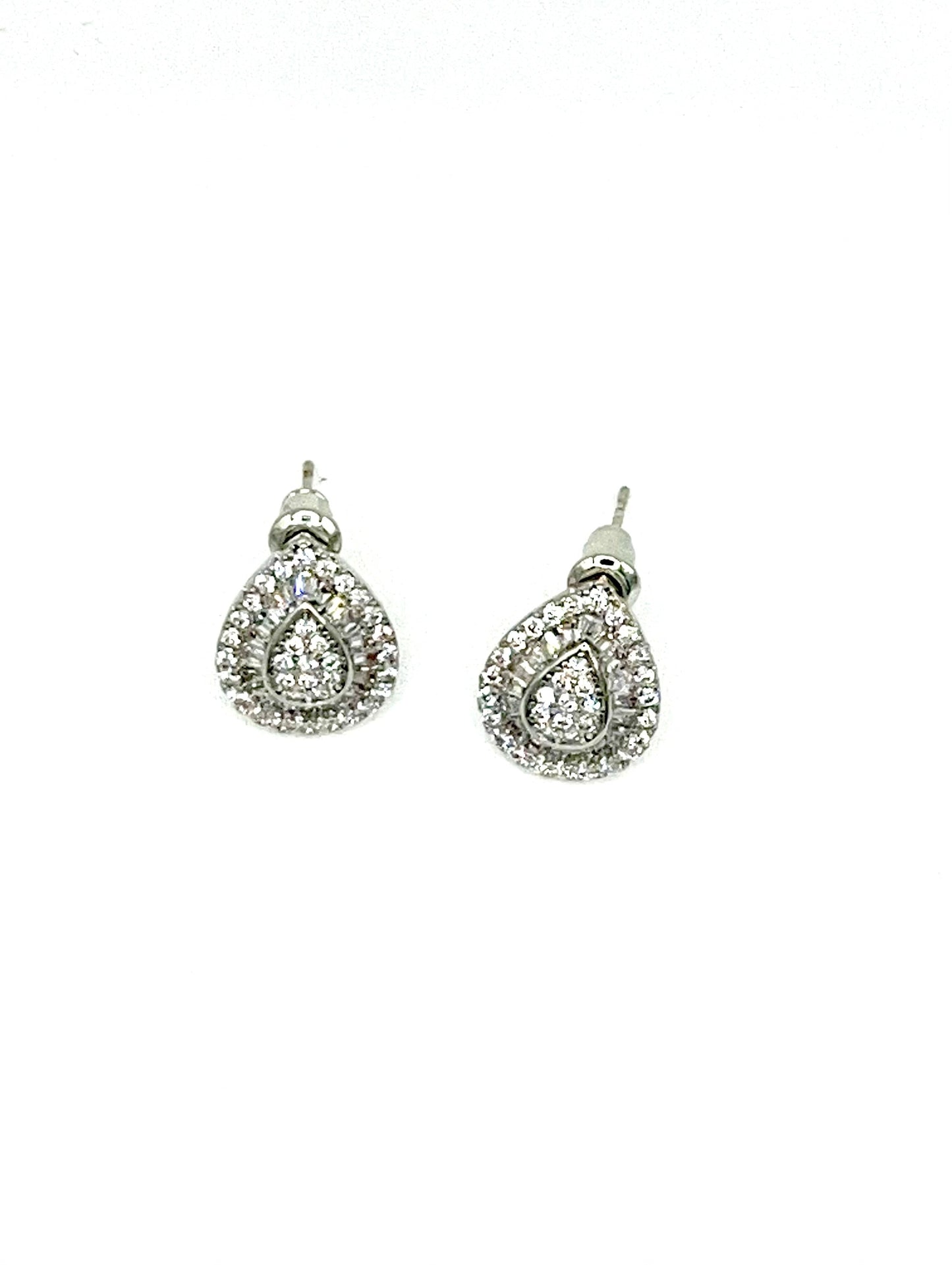 Water Drop Baguette Earrings - Lilly Boulogne’