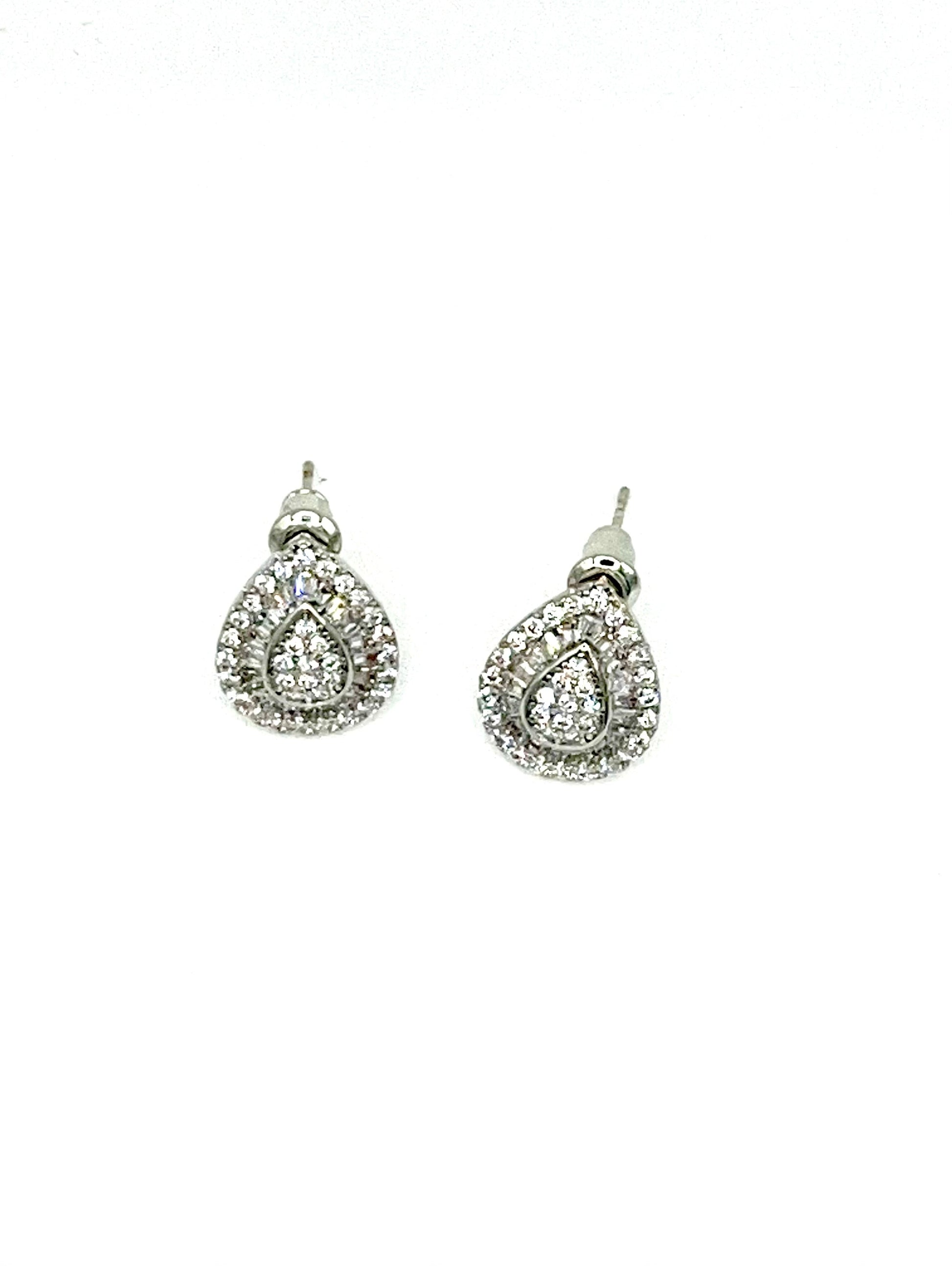Water Drop Baguette Earrings - Lilly Boulogne’