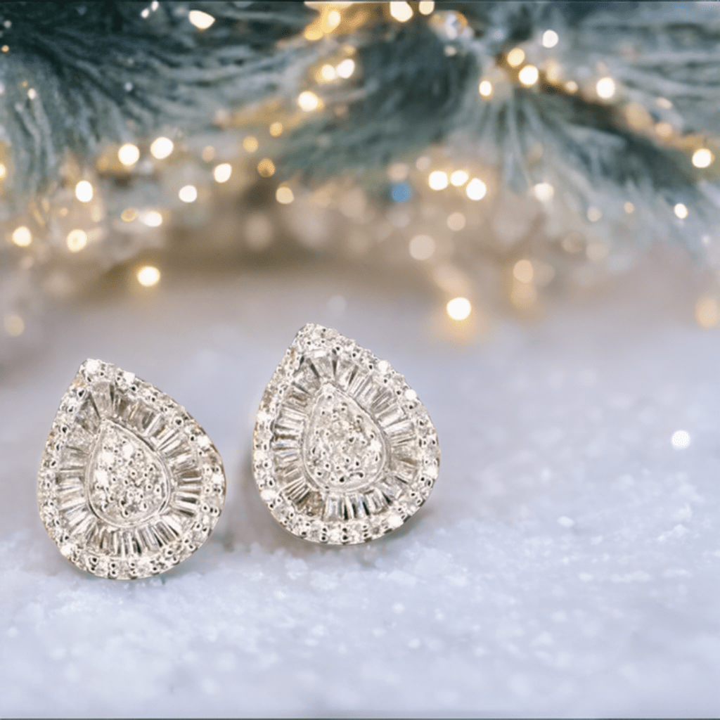 Water Drop Baguette Earrings - Lilly Boulogne’