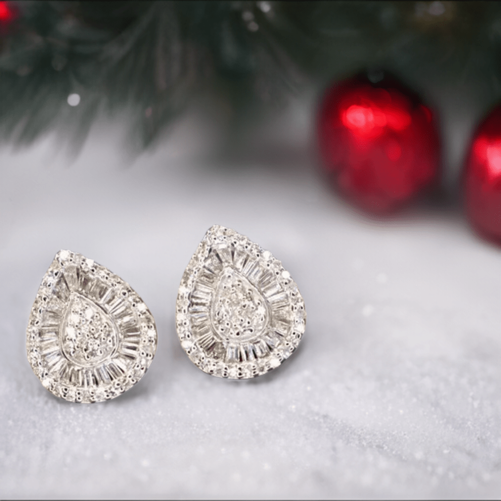 Water Drop Baguette Earrings - Lilly Boulogne’