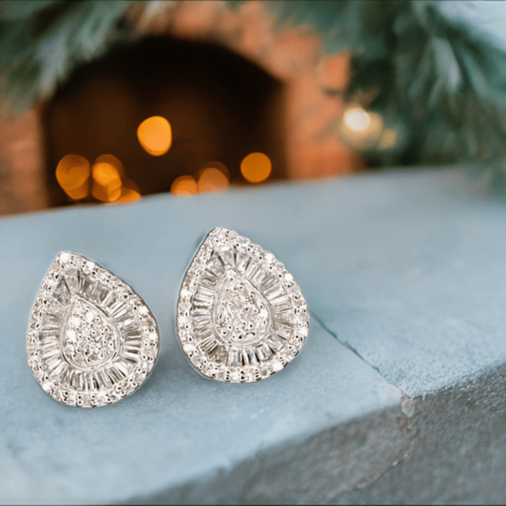 Water Drop Baguette Earrings - Lilly Boulogne’